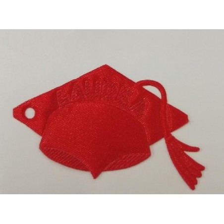 APPLICAZIONI 25pz TOCCO LAUREA ROSSO [2704509-00.jpg]