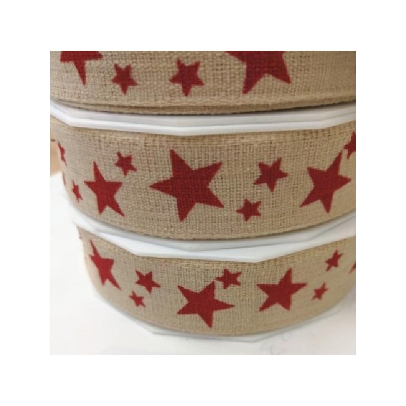 NASTRO AVANA STELLE ROSSE 25x15mt [2707341-00.jpg]