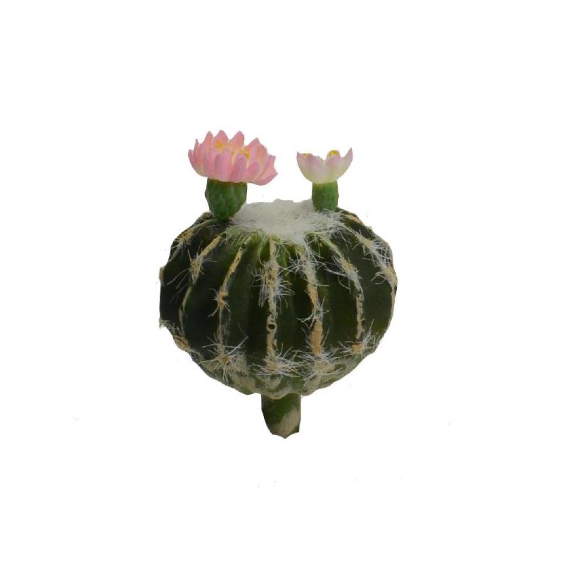 ---CACTUS ARTIFICIALE CON FIORE ROSA 10x [9020096-00.jpg]