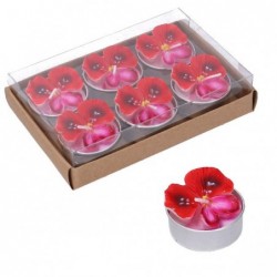 TEA LIGHT FIORE ROSSO SET 6pz [0711004-00.jpg]
