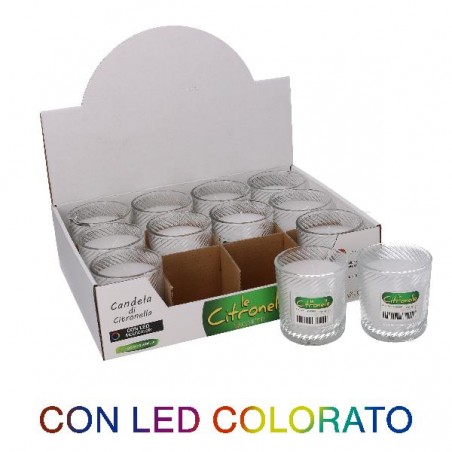 CANDELA CITRONELLA LED BICCHIERE d9h10cm [0711006-00.jpg]