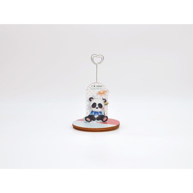 SEGNAPOSTO LEGNO PANDA AZZURRO ANIMALS [0171003-00.jpg]