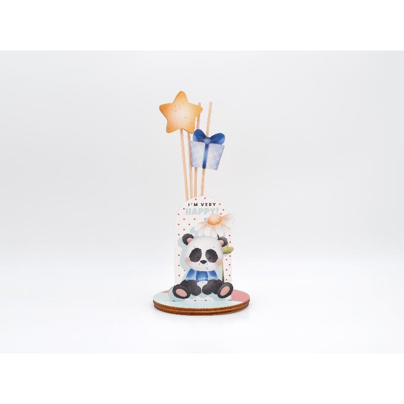 PROFUMATORE LEGNO PANDA AZZURRO ANIMALS [0171005-00.jpg]