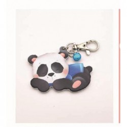 PORTACHIAVI LEGNO PANDA AZZURRO ANIMALS [0171007-00.jpg]
