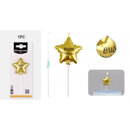 ---CANDELA STELLA ORO 11cm CUON COMPLEAN [8840234-00.jpg]