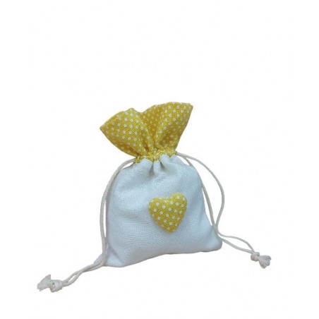 SACCHETTO CUORE POIS 10x14-10pz GIALLO [0141217-00.jpg]