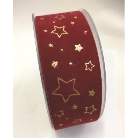---NASTRO VELLUTO BORDO' STELLE ORO 40x2 [2730112-00.jpg]