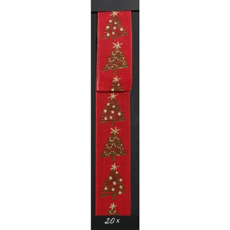 NASTRO COTONE ROSSO ALBERI VER 40x20m [2730141-00.jpg]