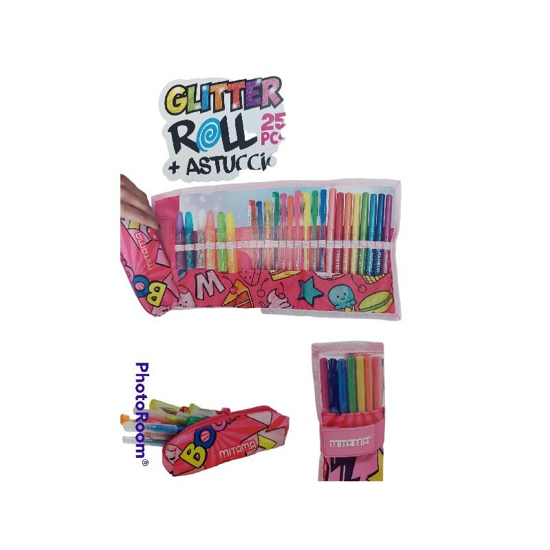ROTOLO GLITTER GLUE MITAMA 25pz Ass. [8184901-00.jpg]