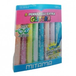 PENNARELLI JUMBO GLITTER 8pz MITAMA [1101049-00.jpg]