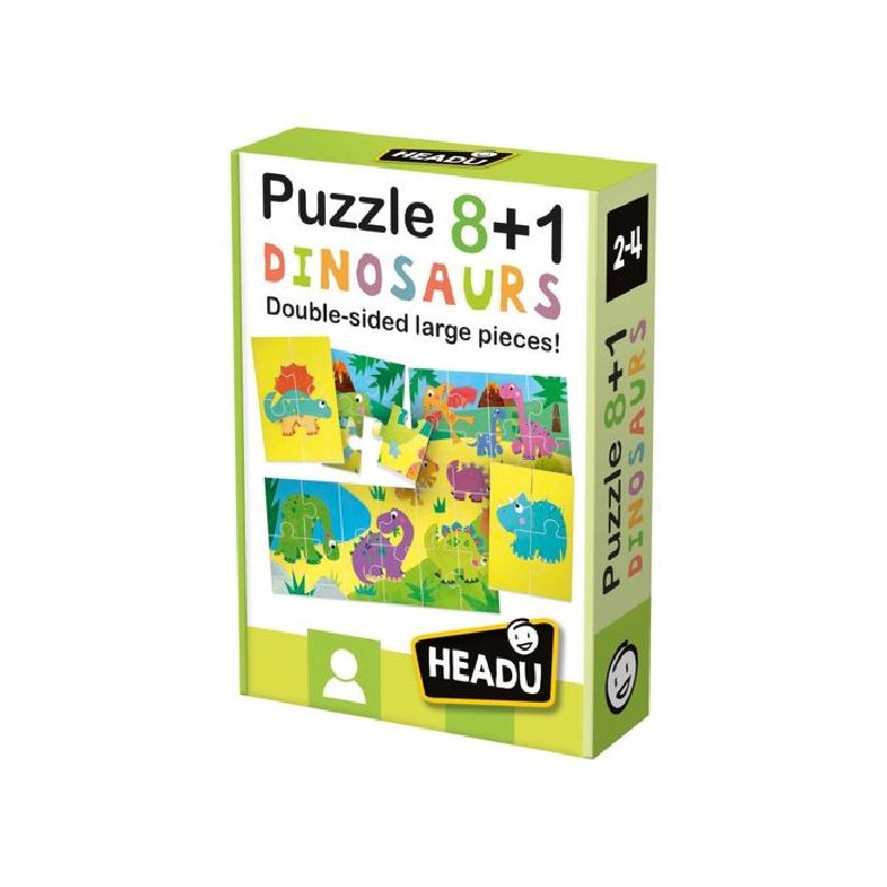 HEADU PUZZLE 8+1 DINOSAURS [0250006-00.jpg]