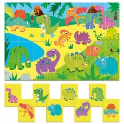 HEADU PUZZLE 8+1 DINOSAURS [0250006-10.jpg]
