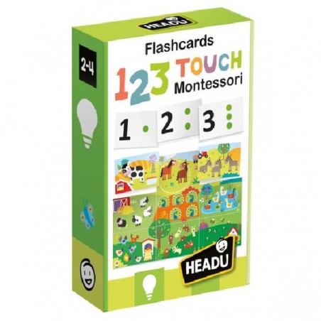 HEADU FLASHCARDS 123 TOUCH MONTESSORI [0250007-00.jpg]