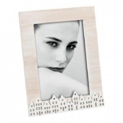 CORNICE LEGNO 13x18 BIANCA CITTA [0125041-00.jpg]