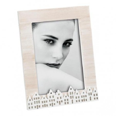 CORNICE LEGNO 13x18 BIANCA CITTA [0125041-00.jpg]