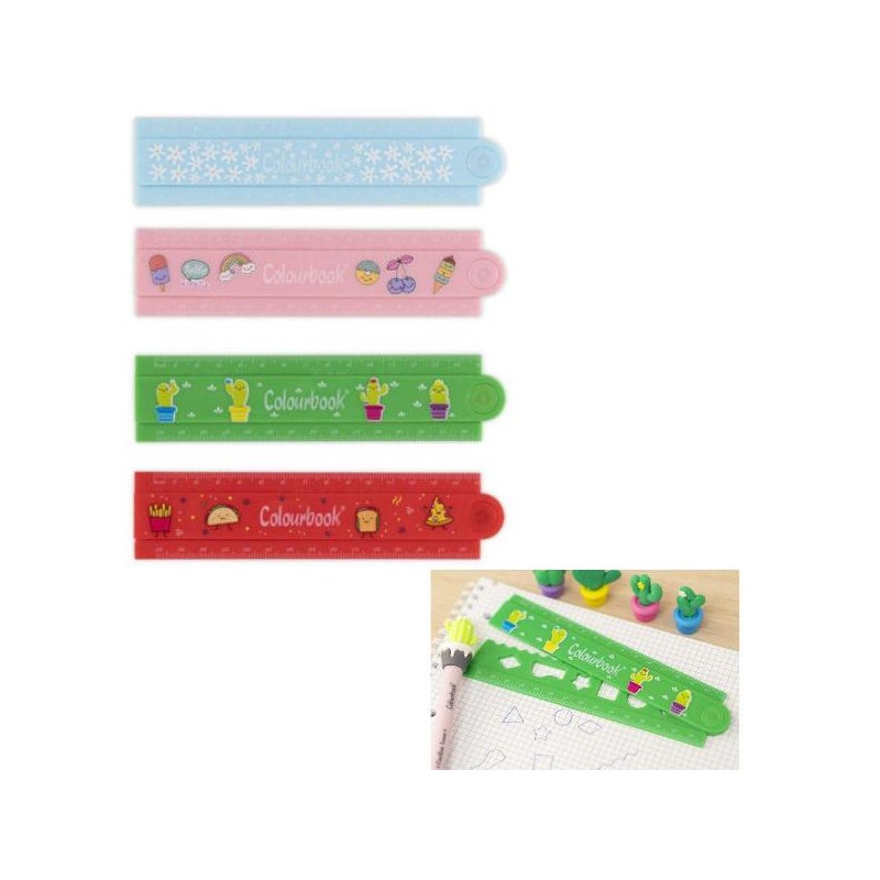 ---RIGHELLO PIEGHEVOLE 30cm ColourBOOK [8020001-00.jpg]