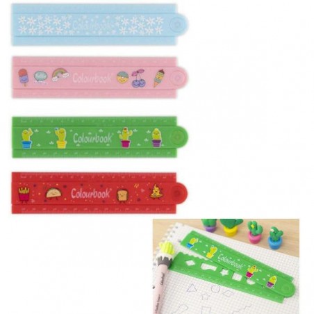 ---RIGHELLO PIEGHEVOLE 30cm ColourBOOK [8020001-00.jpg]