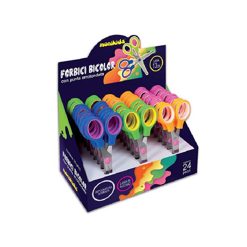 FORBICI 13cm IMP.ABS BI-COLOR NIKOFFICE [6072007-00.jpg]