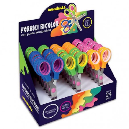 FORBICI 13cm IMP.ABS BI-COLOR NIKOFFICE [6072007-00.jpg]