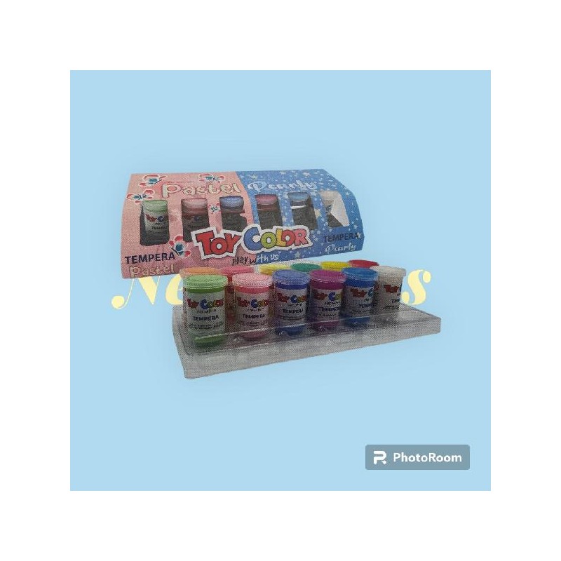 TEMPERA PRONTA 25ml 12pz 6pastel+6perl. [8100108-00.jpg]