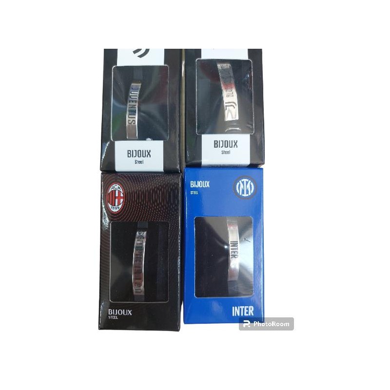 BRACCIALE ACCIAIO INTER/MILAN/JUVE SEVEN [0300239-00.jpg]