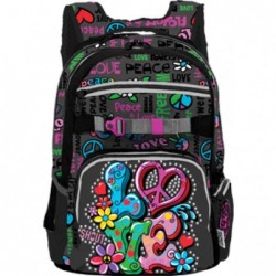 ---ZAINO 3 ZIP SHOUT PEACE&LOVE [0074031-00.jpg]