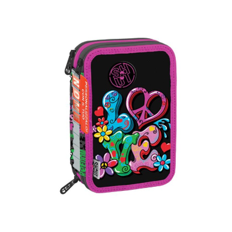 CORREDO 3 ZIP SHOUT PEACE&LOVE [0074038-00.jpg]
