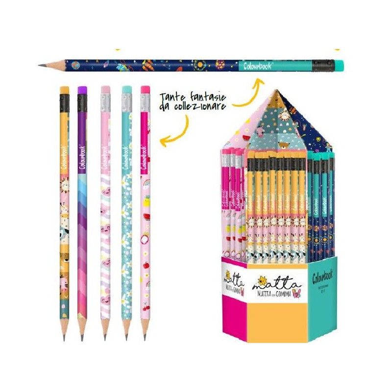 ---MATITA MATTA C/GOMMA 168pz ColourBOOK [COL23930-00.jpg]