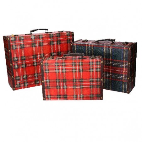 SET 3 VALIGIE ECOPELLE SCOZZESE RETTANG. 30x20x10 - 35x25x12 - 40x30x14 [9010077-00.jpg]