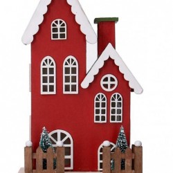 CASETTA LEGNO ROSSO C/LED XMAS h.45cm [9010113-10.jpg]