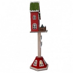 CASETTA LEGNO ROSSO C/LED XMAS h.45cm [9010113-20.jpg]