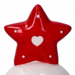 CAMPANA CERAMICA BIANCO RIGA ROSSO 12cm [9010146-10.jpg]