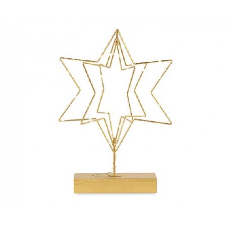 STELLA METAL 3D ORO C/LED+BASE APPOGGIO [TONO20625-00.jpg]