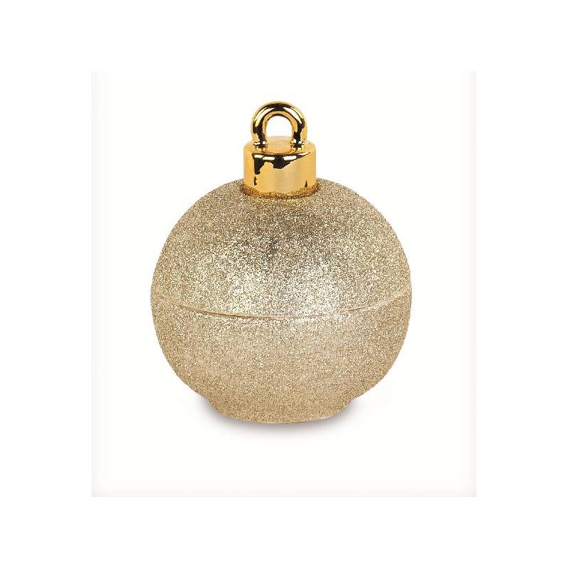 ---CANDELA SFERA ORO GLITTER d.10cm IN SCATOLA REGALO [TONO941-00.jpg]