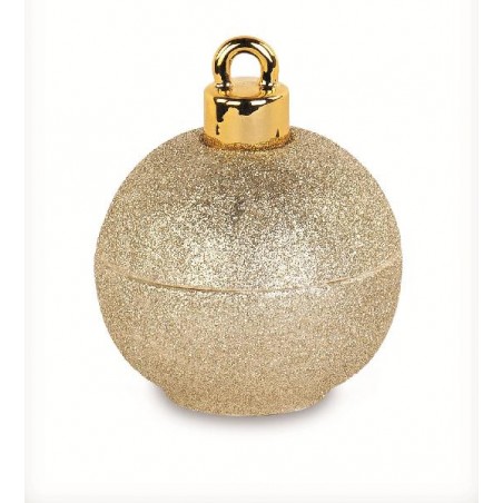 ---CANDELA SFERA ORO GLITTER d.10cm IN SCATOLA REGALO [TONO941-00.jpg]