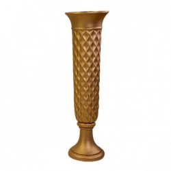 VASO RESINA ORO OPACO d.38cm h.130cm [9011119-00.jpg]