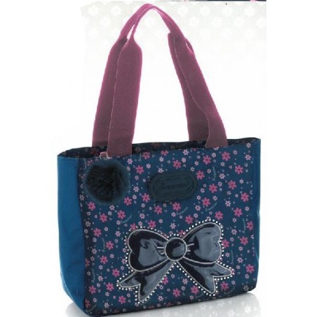 ---BORSA SHOPPER SENSAZIONI BLU A FIORI [7110281-00.jpg]