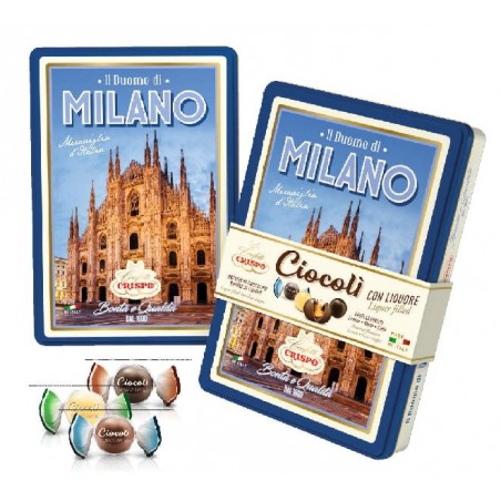 ---SCATOLA METALLO 200gr MILANO CIOCOLI RIPIENI DI LIMONE,RHUM E CAFFE [0151322-00.jpg]