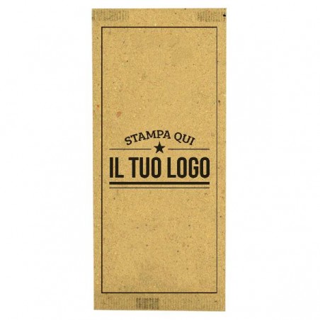PORTAPOSATE CARTAPAGLIA STAMPATO completo di 2 tovaglioli bianchi [2619940-00.jpg]
