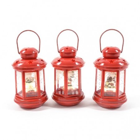 LANTERNA PLASTICA ROSSO NEVE e LUCI BABBO NATALE 11x11x18h 3sogg [9011228-00.jpg]