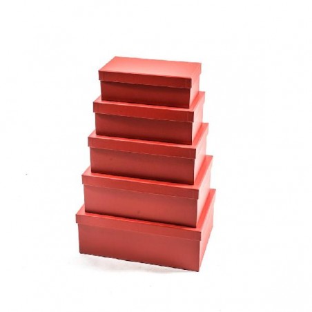 ---SET 5 SCATOLE RETTANGOLARI ROSSO da 28x20x11h a 18x12x8h [9015336-00.jpg]