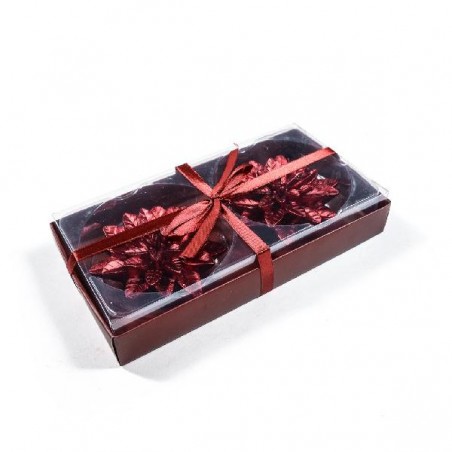 ---SET 2 CANDELE STELLA NATALE BORDEAUX IN SCATOLA REGALO PVC 21x11x4h [0710084-00.jpg]