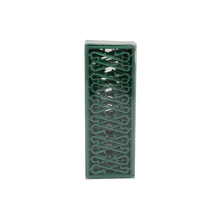 GANCETTI PER ALBERO IN PLASTICA 144pz DI COLORE VERDE FACILI DA UTILIZZARE [9011301-00.jpg]