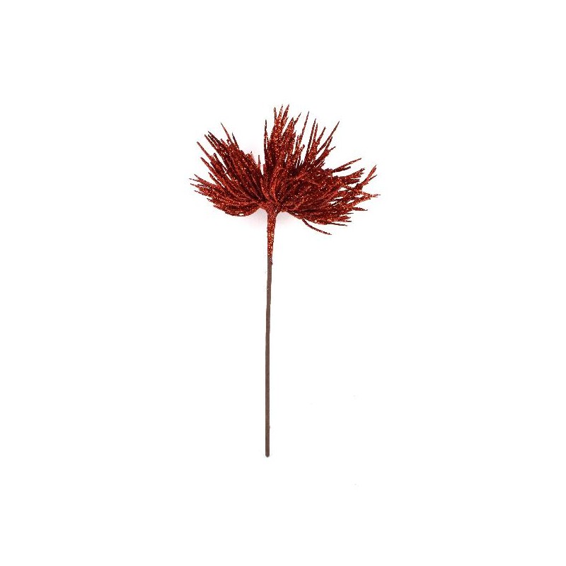 SPILLONE FIORE ROSSO GLITTER h.30cm [9011165-00.jpg]