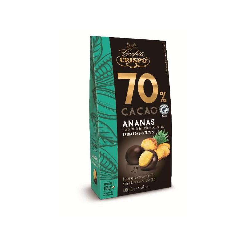 ---DRAGEES ANANAS CANDITO 130gr RICOPERTI CIOCCOLATO FONDENTE 70 [0151332-00.jpg]