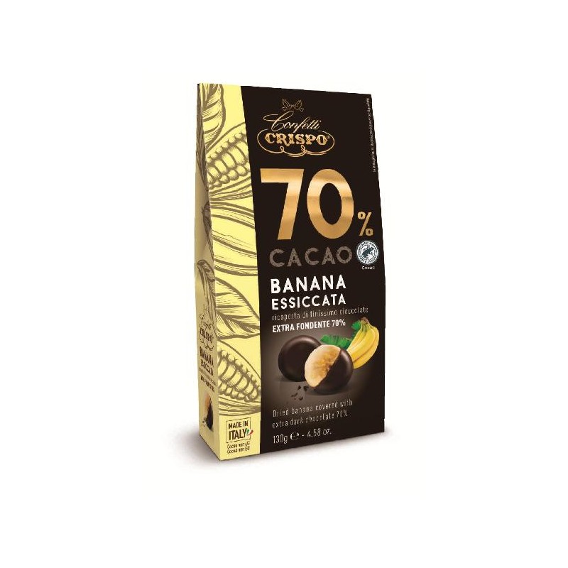 ---DRAGEES BANANA ESSICCATA 130gr RICOPERTA CIOCCOLATO FONDENTE 70 [0151334-00.jpg]
