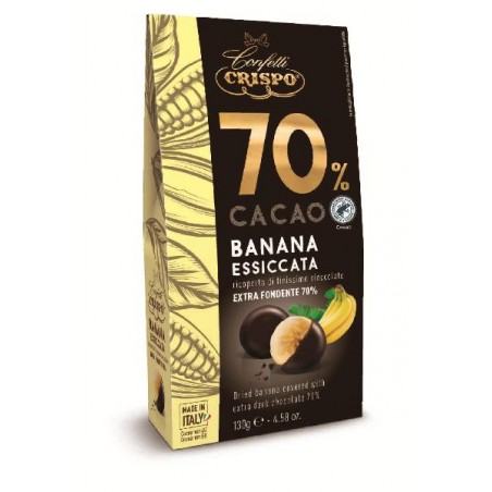 ---DRAGEES BANANA ESSICCATA 130gr RICOPERTA CIOCCOLATO FONDENTE 70 [0151334-00.jpg]
