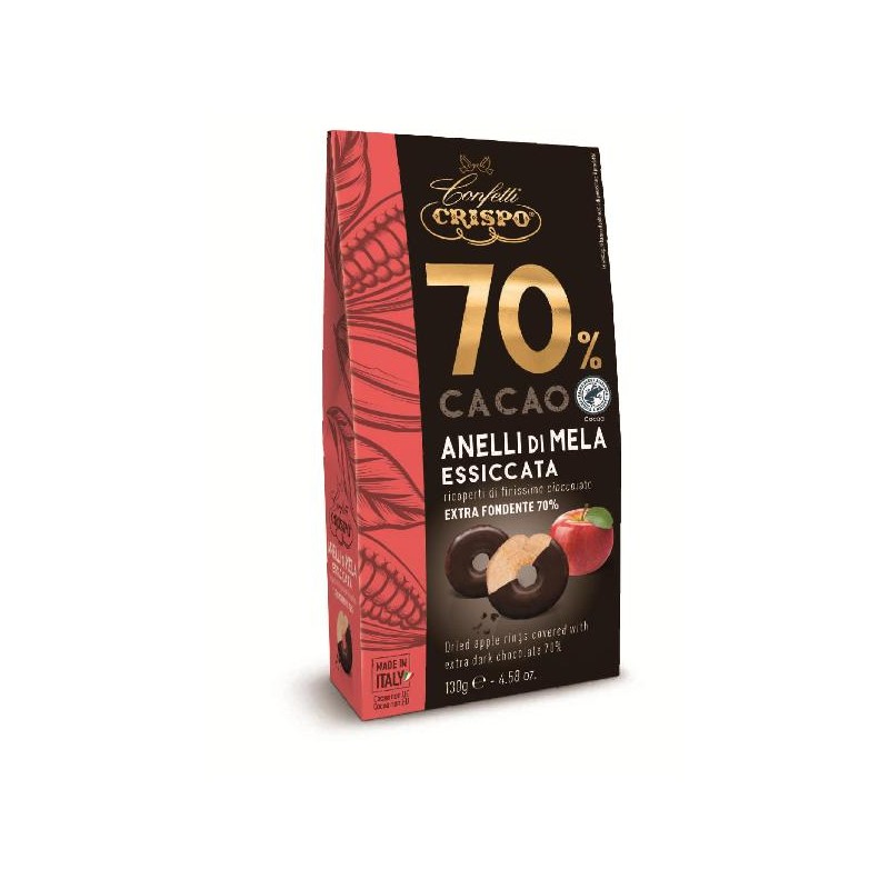 ---DRAGEES MELA ESSICCATA 130gr RICOPERTA CIOCCOLATO FONDENTE 70 [0151336-00.jpg]