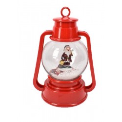 LANTERNA PLASTICA ROSSO 22cm C/LUCE e MOVIMENTO NEVE ALIMENTAZIONE BATTERIA [9015394-00.jpg]