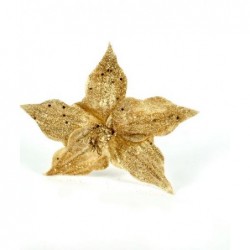 ---FIORE TESSUTO CHAMPAGNE GLITTER d.19c STELO h.25cm [9015008-00.jpg]